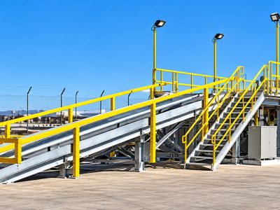 Fluid Recycling Vehicle Ramp Structure
